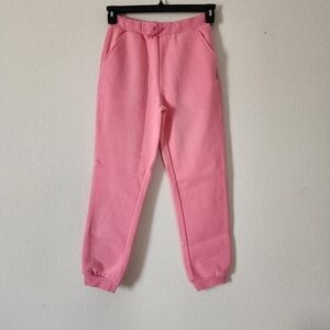 Alaviking Girls Cozy Pink Kids Sweatpants Size XL(11-12)